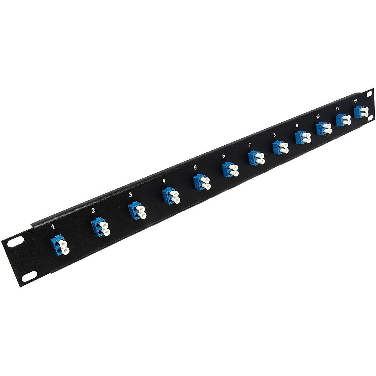 Lc Fibre Optic Duplex Patch Panel 12 Adapter