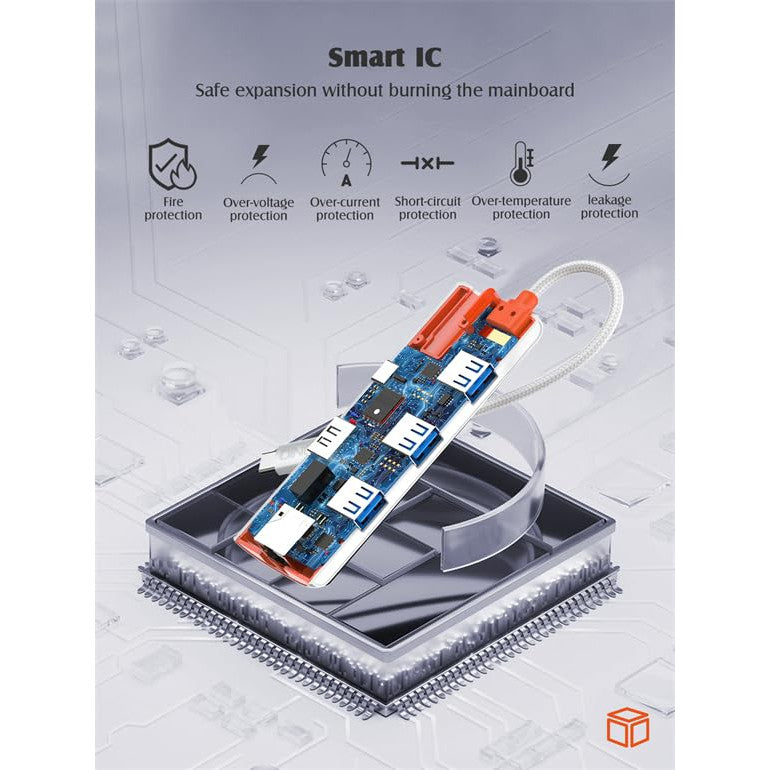 Ldnio 6 In 1 Type-C HUB Adapter White