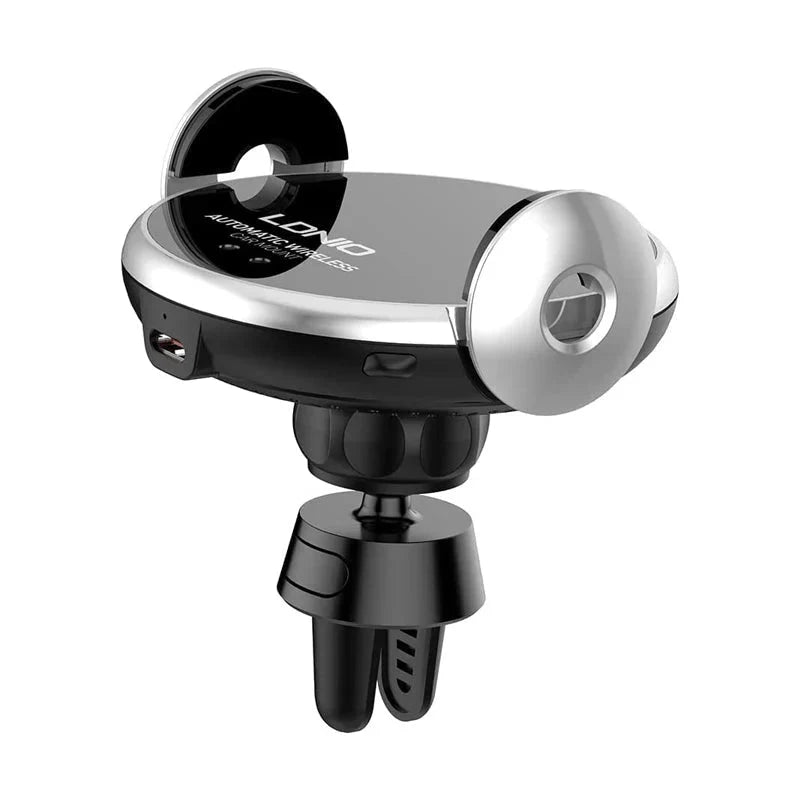 Ldnio MA02 Car Holder with a wireless high-speed charger & Stand - Black