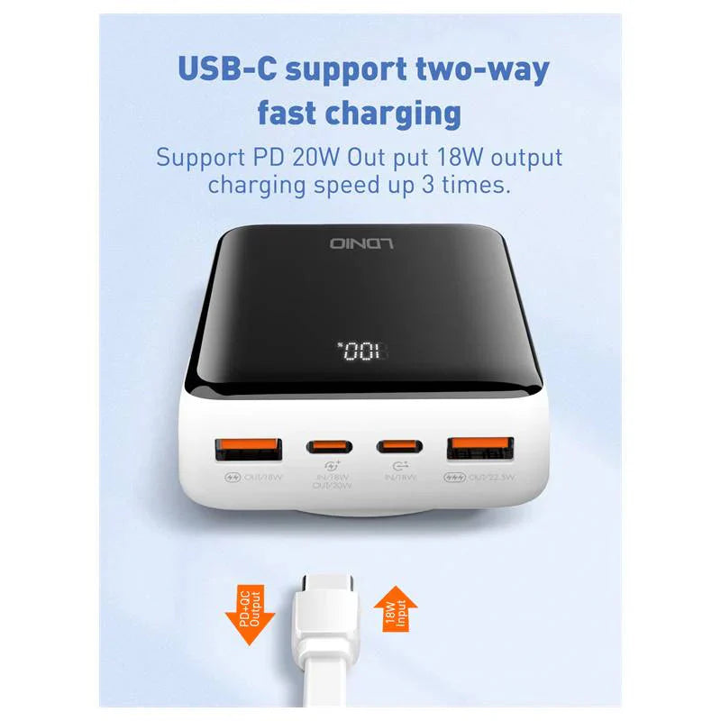 Ldnio PQ18 Magnetic Wireless Power Bank - 20,000mAh / 22.5W