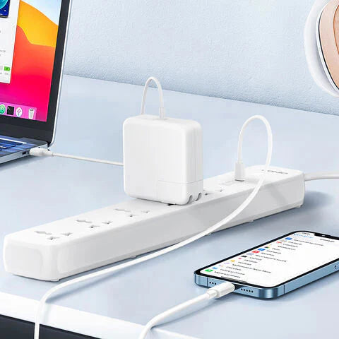 Ldnio SC5319 Power Strip With USB Charge Ports – 5 Way / USB-A / USB-C / 2500W / White
