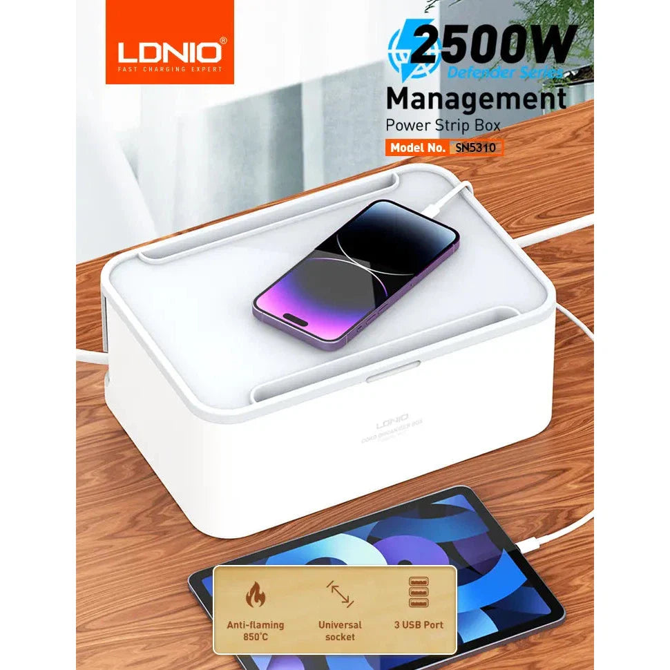Ldnio SN5310 Storage Box Outlet Extension Wireless