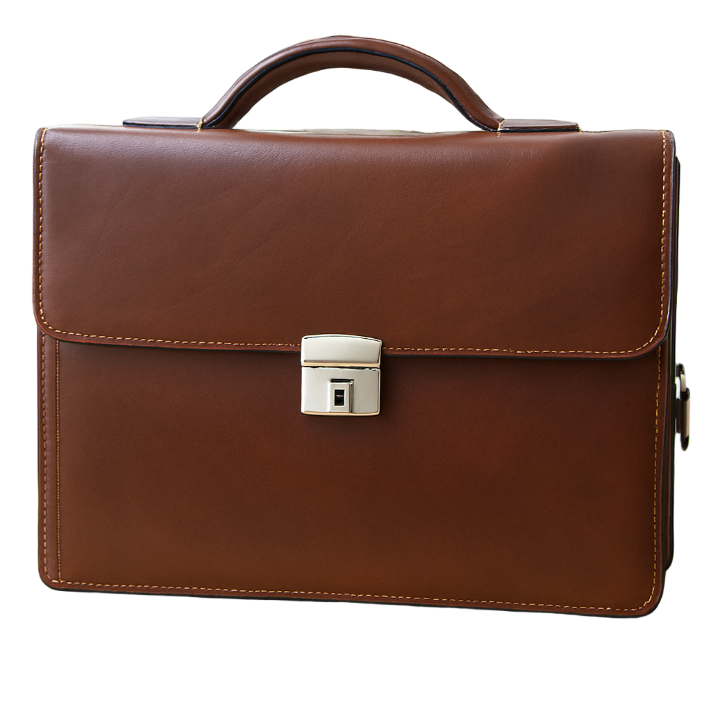 Leather Bag Clear Brown