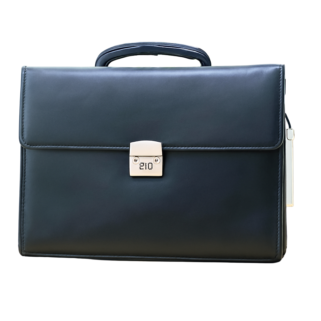 Leather Bag Clear Black