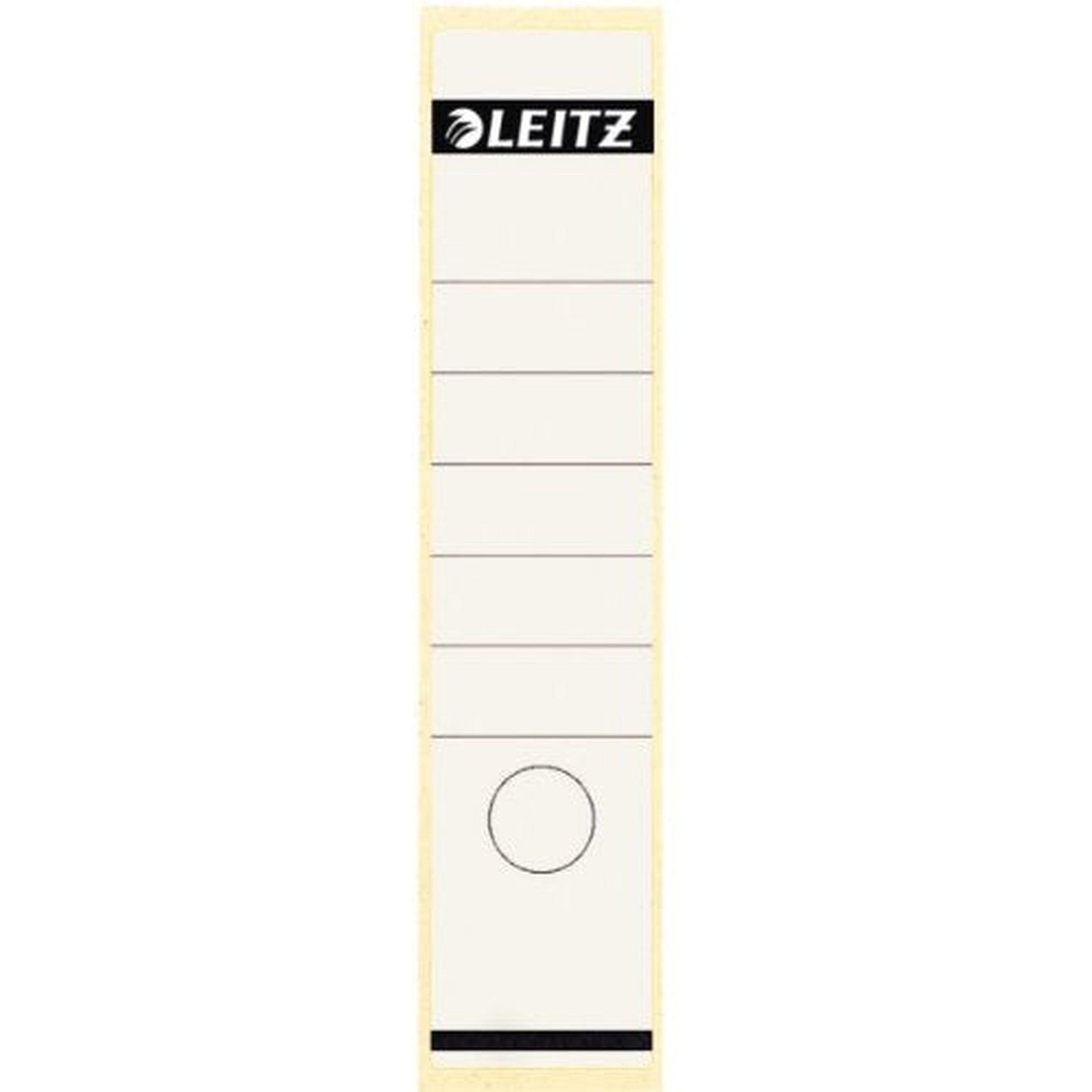 Leitz Spine Labels Wide Long 1640 00-01 61X285 Mm White Pack Of 10
