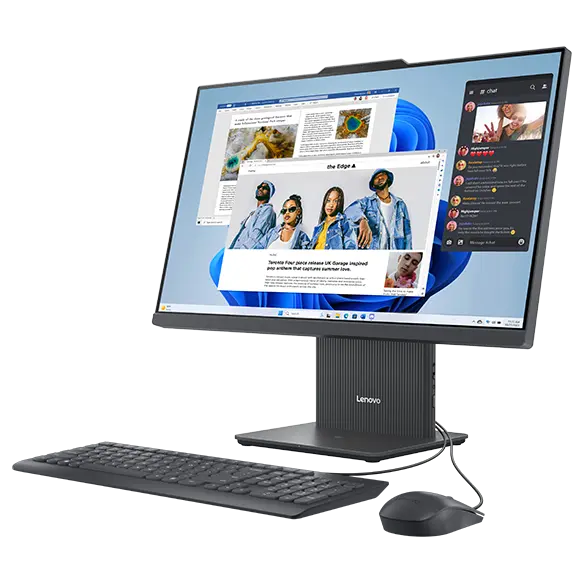 Lenovo IdeaCentre Gen 9 AIO PC - i7 / 8GB / 512GB (NVMe M.2 SSD) / 23.8" FHD Non-Touch / DOS (Without OS) / 1YW / English/Arabic / Luna Grey - Desktop