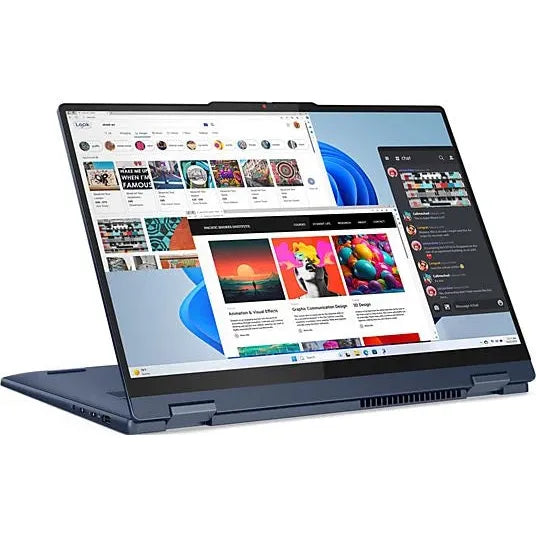 Lenovo IdeaPad 5 2-in-1 Gen 9 Convertible - 14" WUXGA OLED Touch / Core 7 150U / 16GB / 512GB (NVMe M.2 SSD) / Win 11 Home / 1YW / Arabic/English / Luna Grey - Laptop