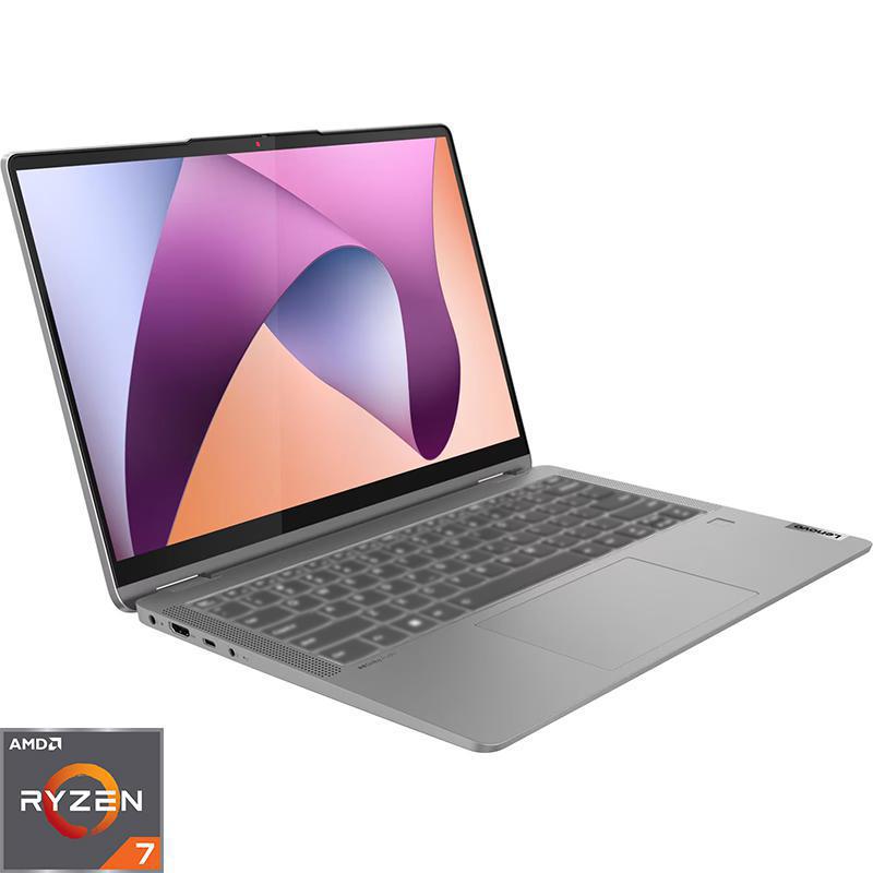 Lenovo IdeaPad Flex 5 Gen 8 - 14.0" WUXGA Multi-Touch / AMD Ryzen 7 / 16GB / 1TB (NVMe M.2 SSD) / Win 11 Home / 1YW / Arabic/English / Arctic Grey - Laptop