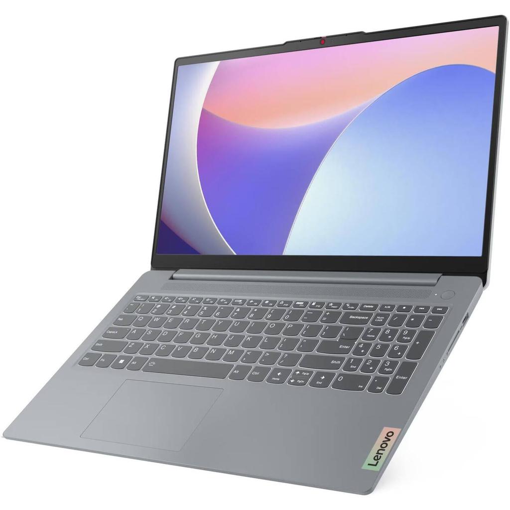 Lenovo IdeaPad Slim 3 Gen 8 - 15.6" FHD / i3-1315U / 8GB / 256GB (NVMe M.2 SSD) / DOS (Without OS) / 1YW / English/Arabic / Arctic Grey - Laptop