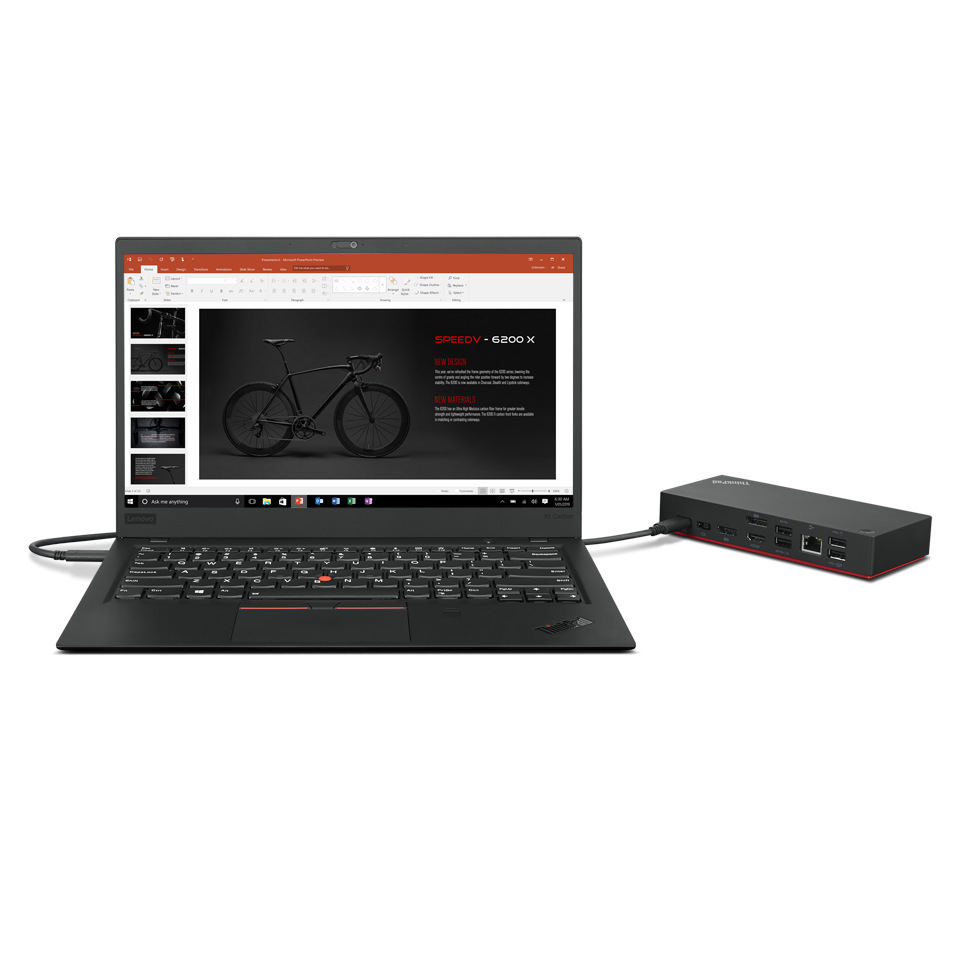 Lenovo ThinkPad Universal USB-C Dock - HDMI / DisplayPort / USB / LAN / Black