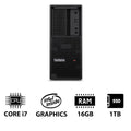 Lenovo ThinkStation P3 Tower - i7-14700 2.1GHz / 20-Cores / 16GB / 1TB (NVMe M.2 SSD) / Win 11 Pro / 3YW - Workstation