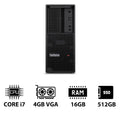 Lenovo ThinkStation P3 Tower - i7-14700 2.1GHz / 20-Cores / 16GB / 512GB (NVMe M.2 SSD) / NVIDIA T400 4GB VGA / Win 11 Pro / 3YW - Workstation