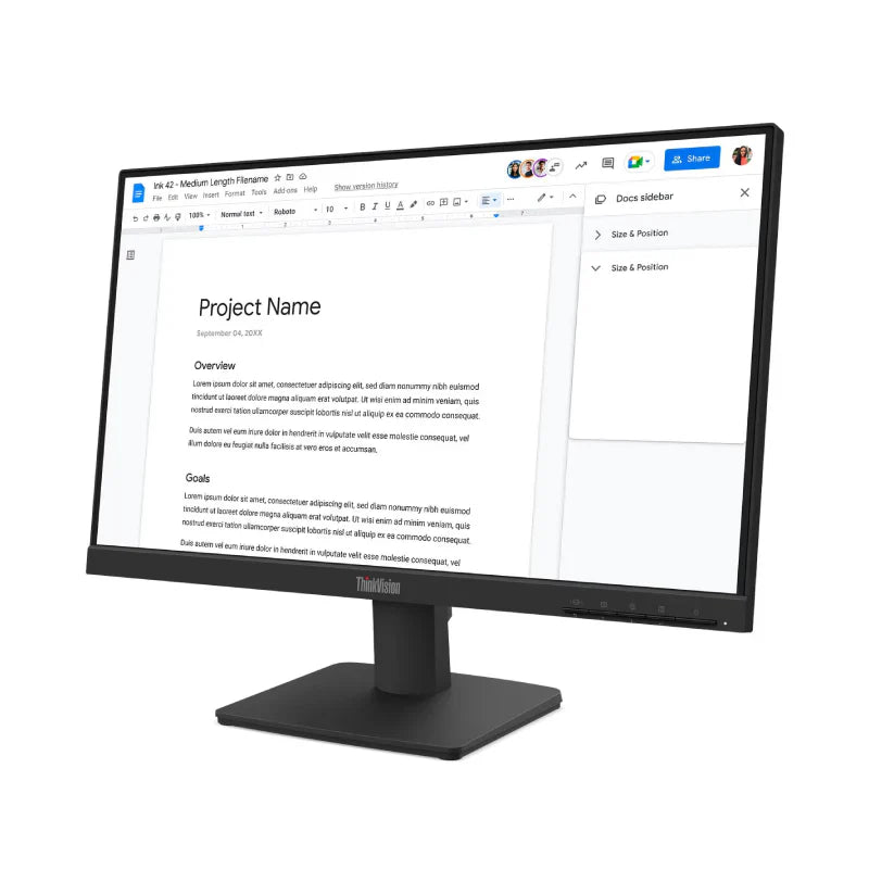 Lenovo ThinkVision S22-4e - 21.5" FHD / 4ms / 100Hz / D-Sub / HDMI 1.4 - Monitor