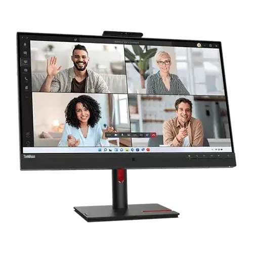 Lenovo ThinkVision T27hv-30 Monitor - 27.0" QHD IPS / 4ms / HDMI 2.1 / DisplayPort 1.4 /LAN / USB-C / Camera / Speaker / Microphone - Monitor