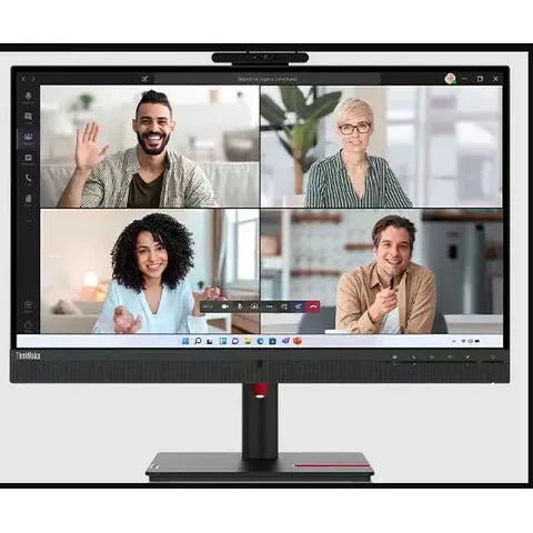 Lenovo ThinkVision T27hv-30 Monitor - 27.0" QHD IPS / 4ms / HDMI 2.1 / DisplayPort 1.4 /LAN / USB-C / Camera / Speaker / Microphone - Monitor