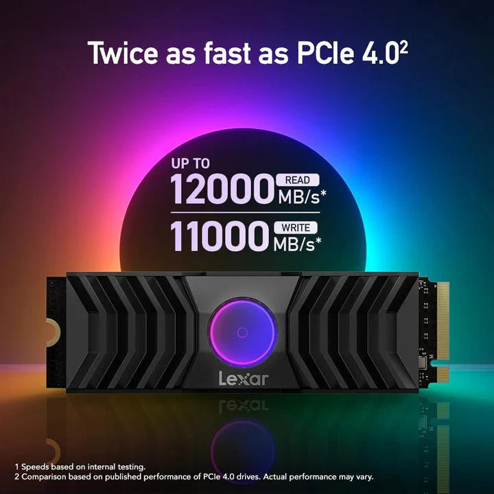 Lexar NM1090 2TB NVMe SSD Heatsink Gen5 Upto 1200Mb/s LNM1090002T-RNANG