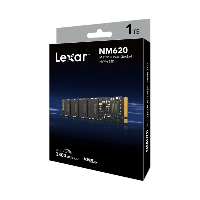 Lexar NM620 M.2 2280 PCIe Gen3x4 1TB NVMe SSD Up To 3500MB/s Read