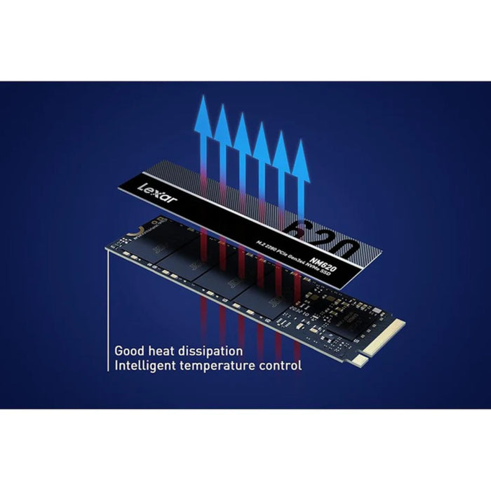 Lexar NM620 M.2 2280 PCIe Gen3x4 1TB NVMe SSD Up To 3500MB/s Read