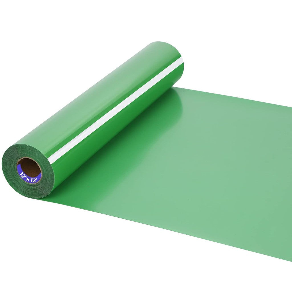 Light Green PVC Heat Transfer Vinyl Sticker Roll – 50cm x 1m
