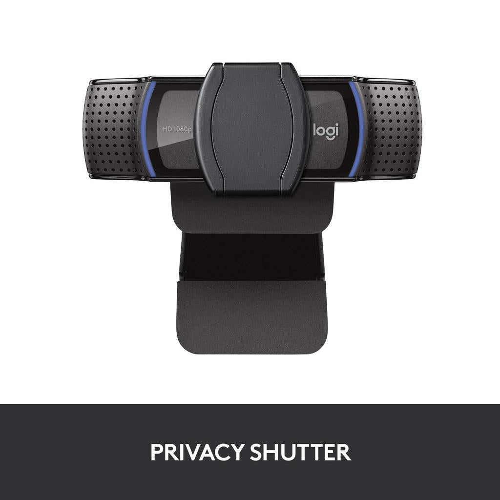 Logitech C920S Pro HD Webcam - 1080p / 30fps / USB 2.0 / Black - Webcam