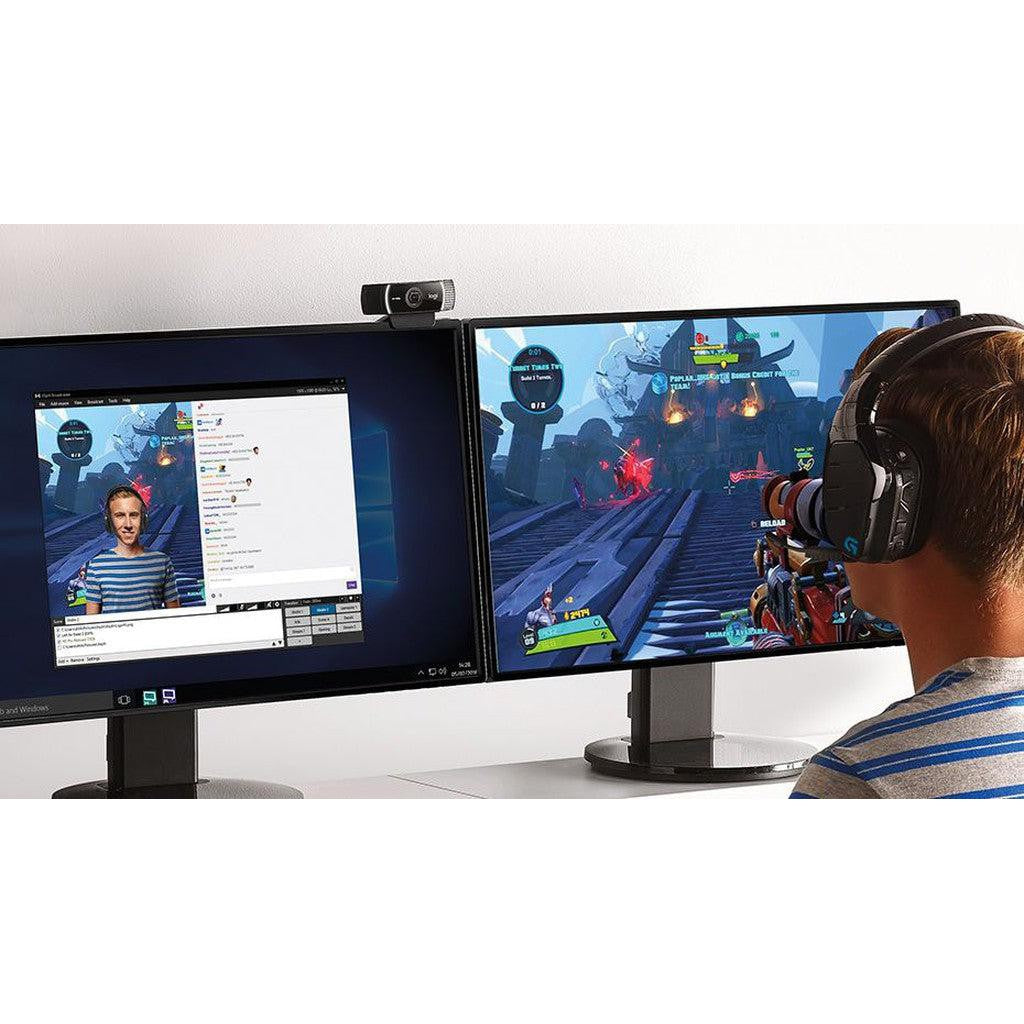 Logitech C922 HD Pro Stream Webcam - 1080p / 30fps / USB 2.0 / Black - Webcam