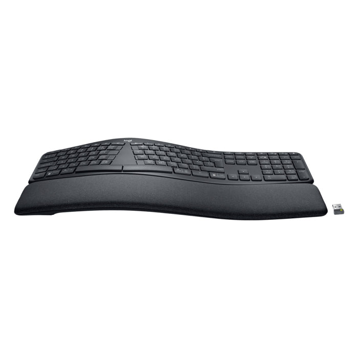 Logitech Ergo K860 Wireless/Bluetooth Keyboard For Business Ergonomic Split Design For Relaxed, Natural Typing - Black
