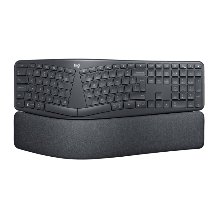 Logitech Ergo K860 Wireless/Bluetooth Keyboard For Business Ergonomic Split Design For Relaxed, Natural Typing - Black