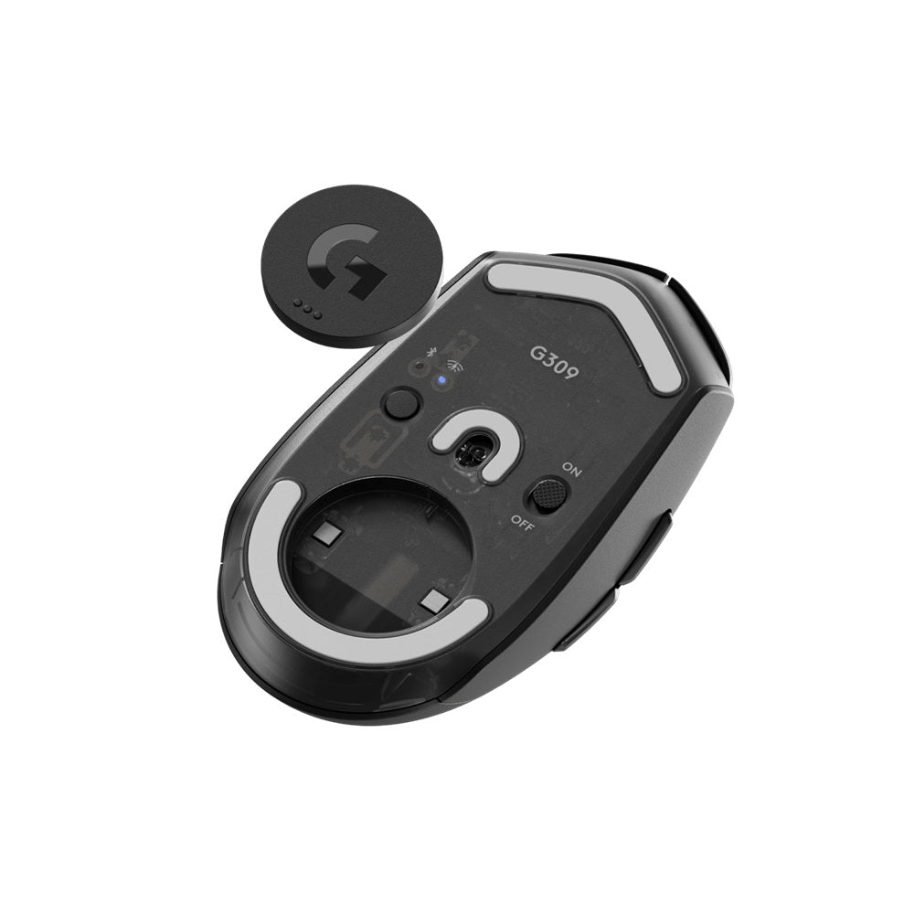 Logitech G309 LightSpeed Wireless/BlueTooth Gaming Mouse, Hero 25K 25,600 DPI - Black