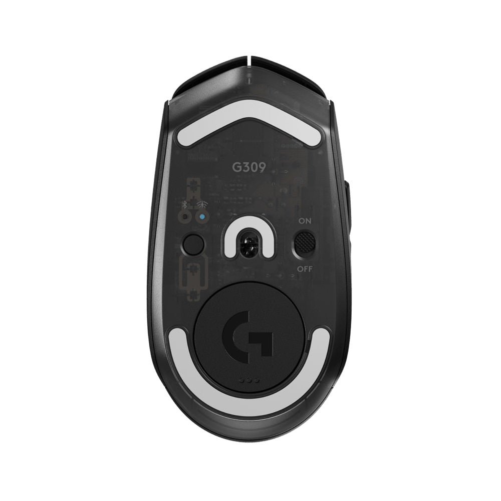 Logitech G309 LightSpeed Wireless/BlueTooth Gaming Mouse, Hero 25K 25,600 DPI - Black