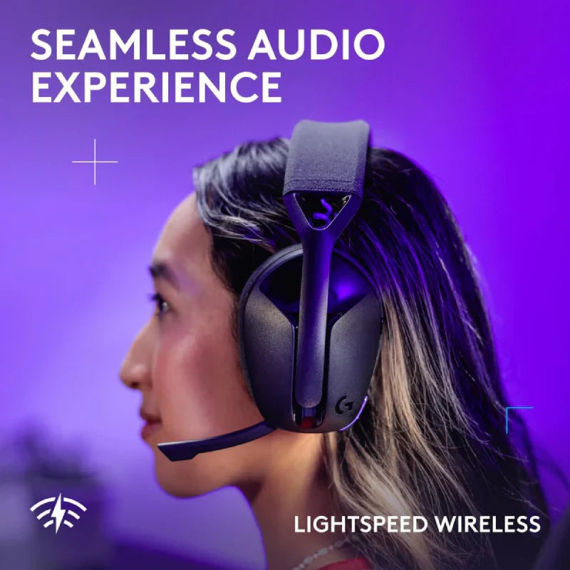 Logitech G321 LIGHTSPEED Wireless Gaming Headset - Bluetooth 5.2 / USB-C to USB-A / Black