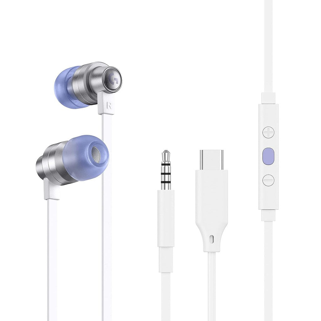 Logitech G333 Gaming Earphones - Wired / 3.5 MM / White