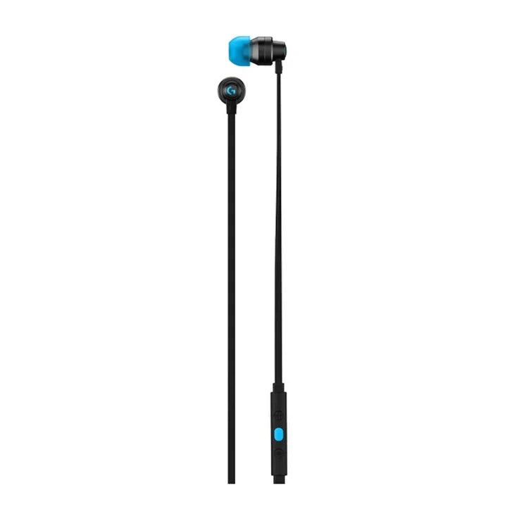 Logitech G333 Wired Gaming Earphones, 3.5 MM - Black
