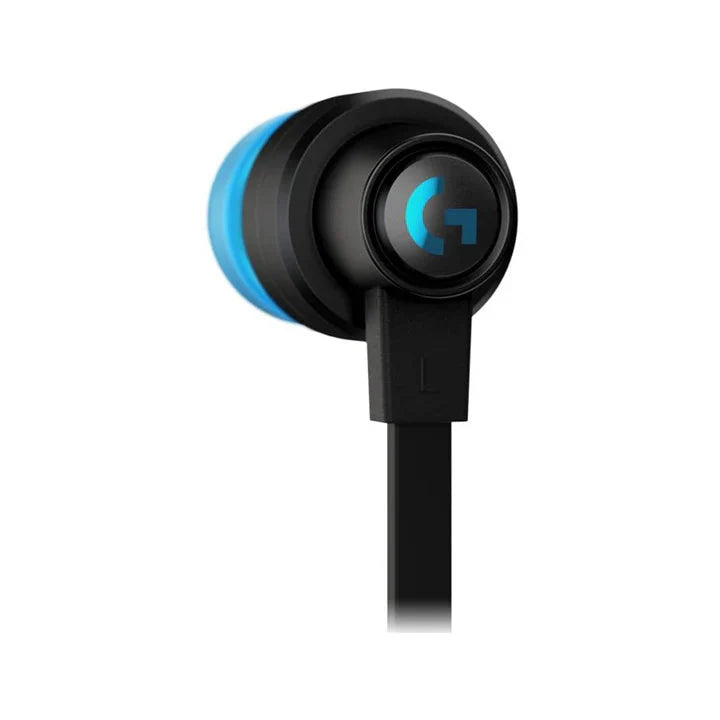 Logitech G333 Wired Gaming Earphones, 3.5 MM - Black