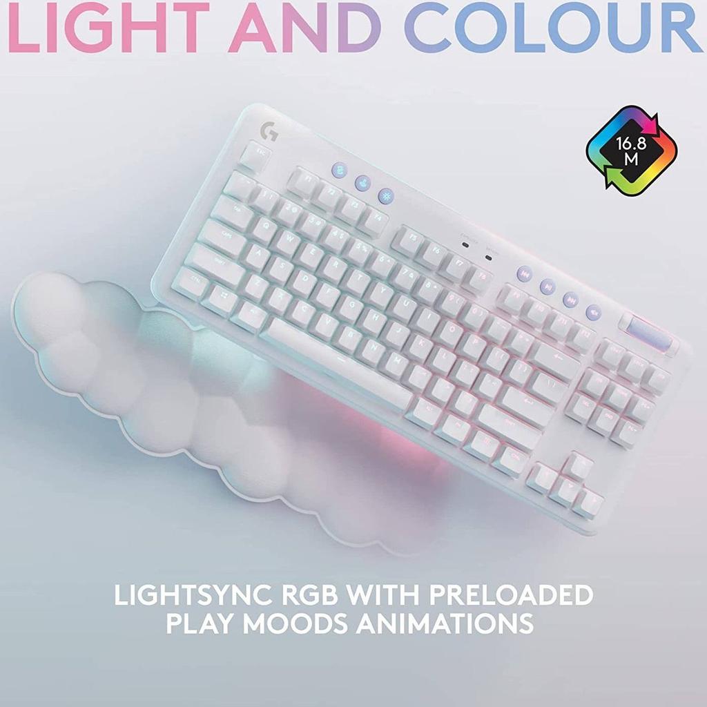 Logitech G715 TKL Tactile Mechanical Gaming Keyboard - Off White