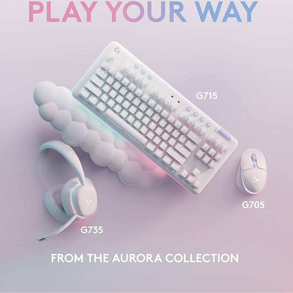 Logitech G715 TKL Tactile Mechanical Gaming Keyboard - Off White
