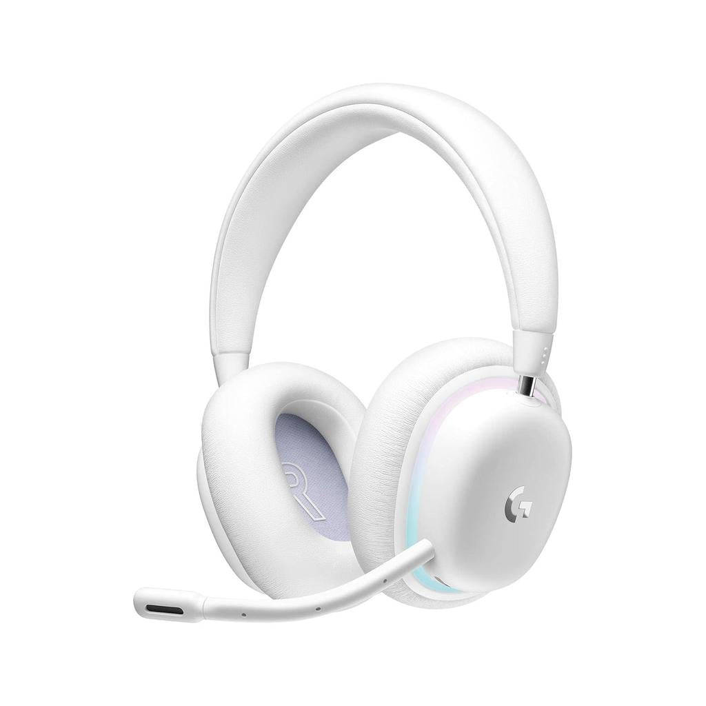 Logitech G735 LIGHTSPEED Wireless/Bluetooth/Wired Gaming Headset With detachable Mic, 16 Hours Battery 20 Meters Range - Off White