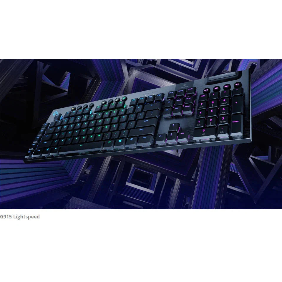Logitech G915 LIGHTSPEED Mechanical Gaming Keyboard - Wireless / RGB / Clicky