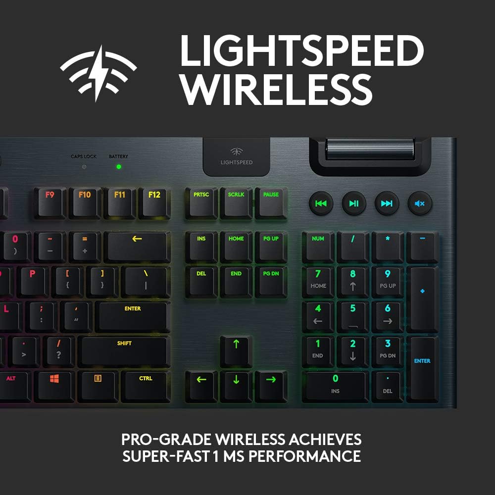 Logitech G915 LIGHTSPEED Mechanical Gaming Keyboard - Wireless / RGB / Clicky
