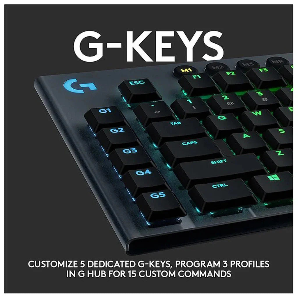 Logitech G915 LIGHTSPEED Mechanical Gaming Keyboard - Wireless / RGB / Clicky