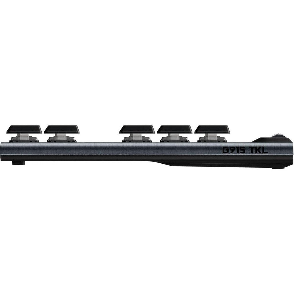 Logitech G915 TKL Tenkeylees Light Speed Wireless RGB Mechanical Gaming Keyboard / Clicky - Black