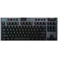 Logitech G915 TKL Tenkeylees Light Speed Wireless RGB Mechanical Gaming Keyboard / Clicky - Black