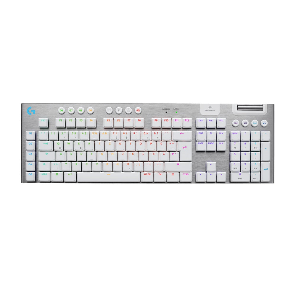 Logitech G915 X – Tactile – LIGHTSPEED Wireless RGB Mechanical Gaming Keyboard. White