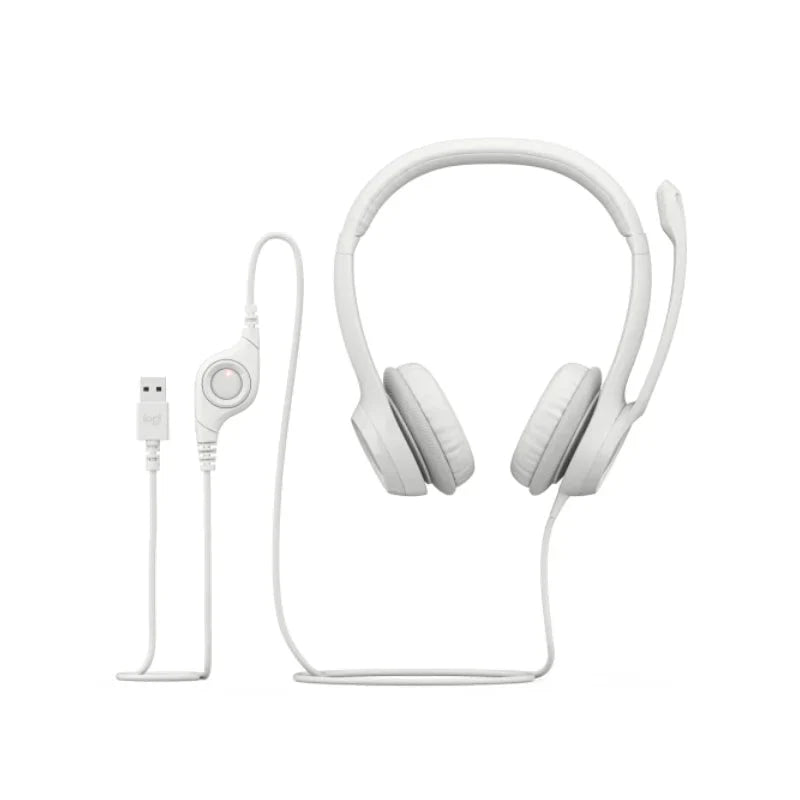 Logitech H390 USB Headset - White