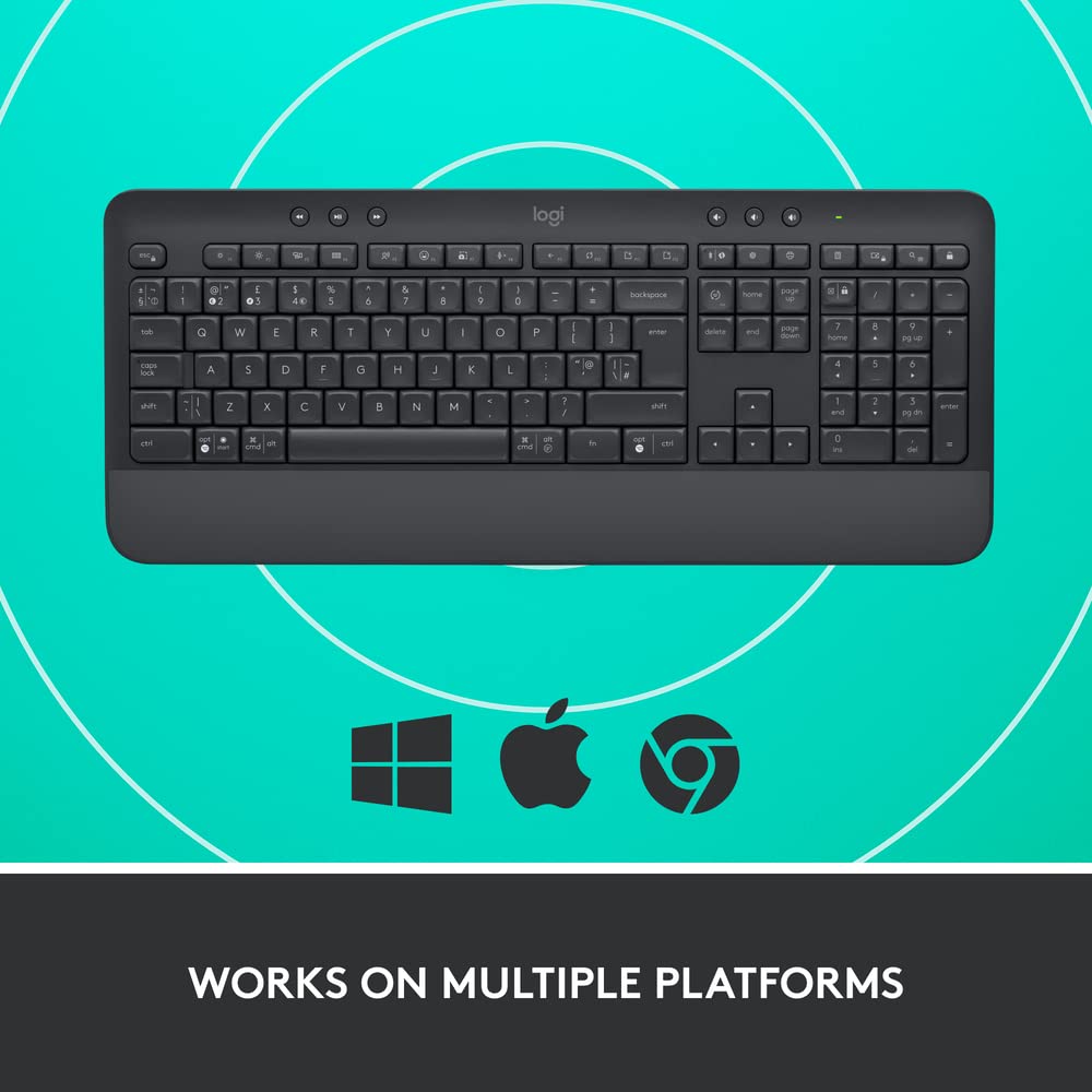 Logitech K650 SIGNATURE Bluetooth Keyboard - Graphite - Arb