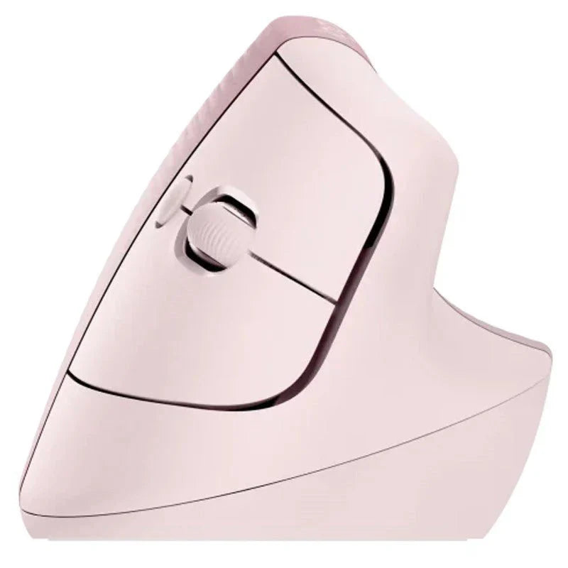 Logitech Lift Vertical Ergonomic Bluetooth/Wireless Mouse, Up to 2 Years Battery Life, For PC & Mac - Pink