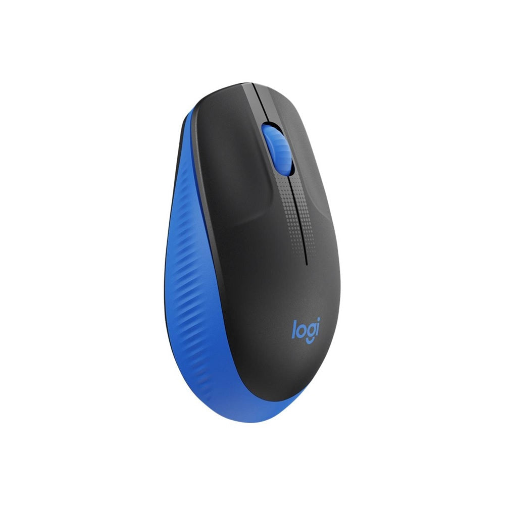 Logitech M190 Wireless Mouse Full Size, Black/Blue
