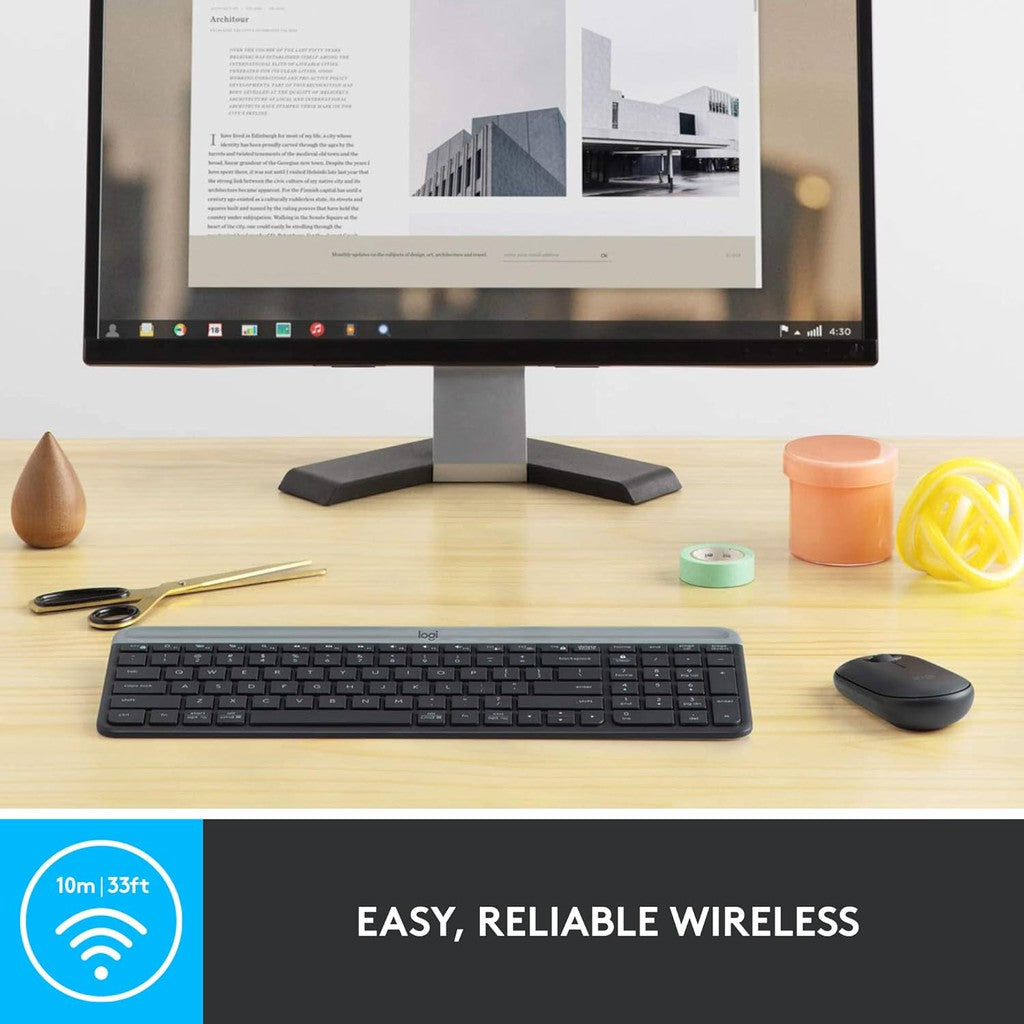 Logitech MK470 Slim Wireless Keyboard/Mouse Combo - Arb/Eng