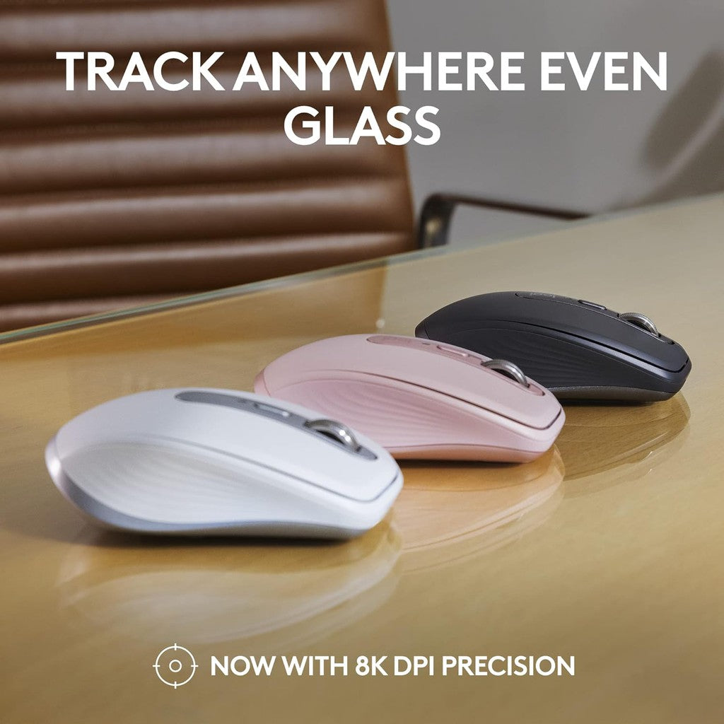 Logitech MX Anywhere 3s Bluetooth Mouse - Rose
