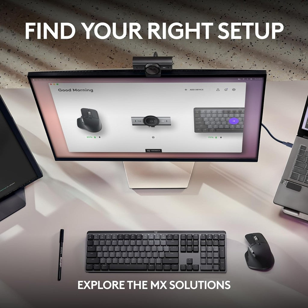 Logitech MX Brio 4K Ultra HD Collaboration and Streaming Webcam - Graphite