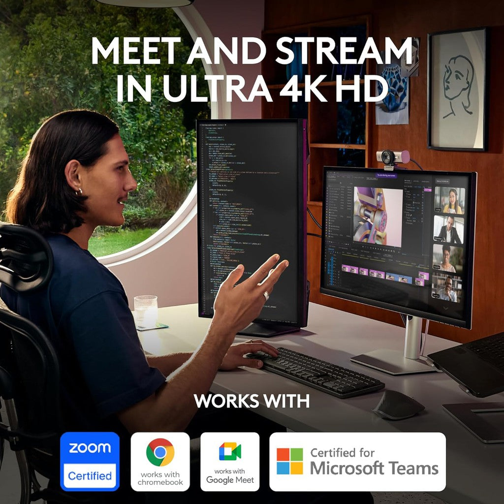 Logitech MX Brio 4K Ultra HD Collaboration and Streaming Webcam - Graphite